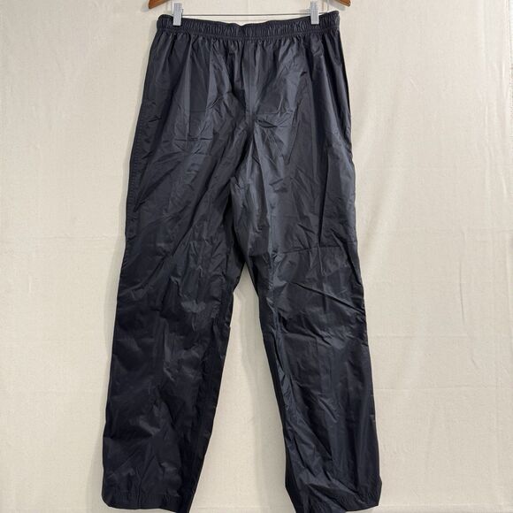 LL Bean Windbreaker Black Nylon Men Size Medium Hiking Pants - Picture 1 of 15